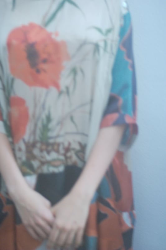 Model backstage at Antonio Marras