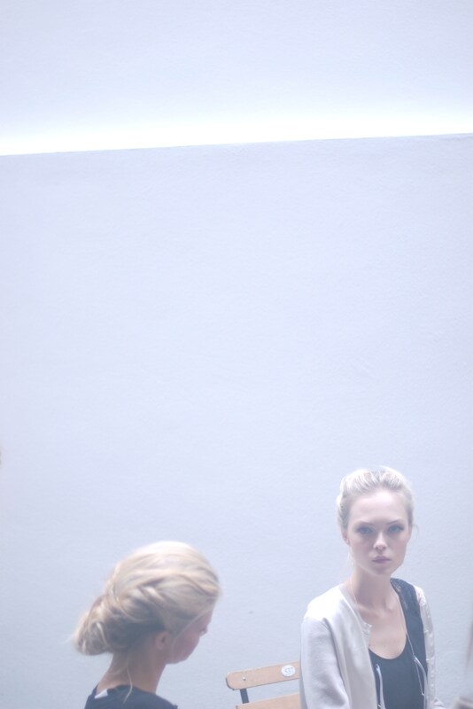 Models backstage at Dolce &amp; Gabbana