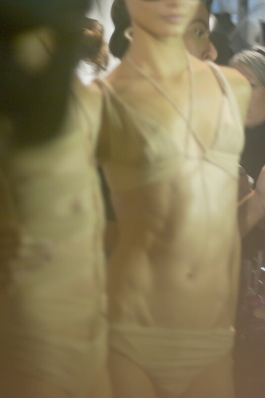 Models backstage at Dsquared&#178;