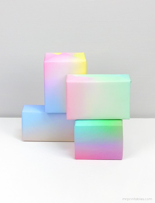 Mr Printables Gradient Wrapping Paper