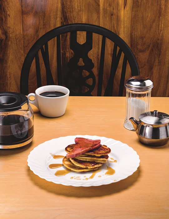 Maple Ham Pancakes