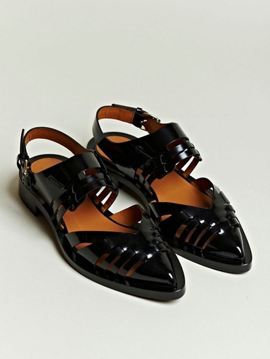 Givenchy S/S12 Women&#39;s Pointed Patent Leather Sandals