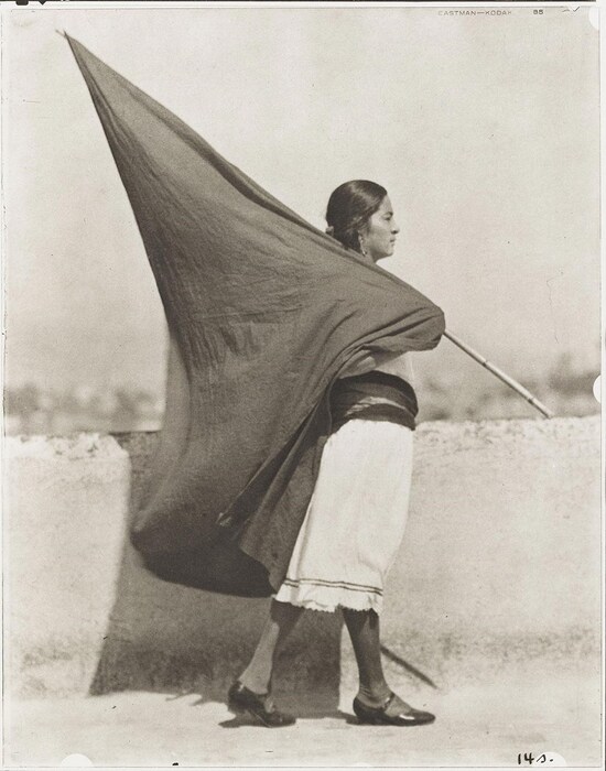02.-Tina-Modotti_Woman-with-Flag