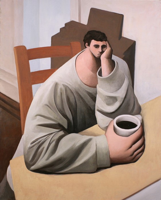 Tony Toscani, Melancholy, 2018, Oil on linen, 30 x