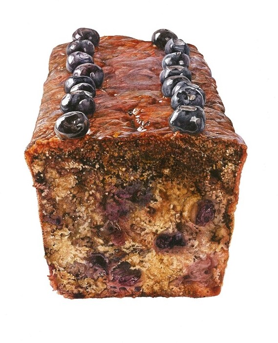 Purple Corn and Blueberry Bread