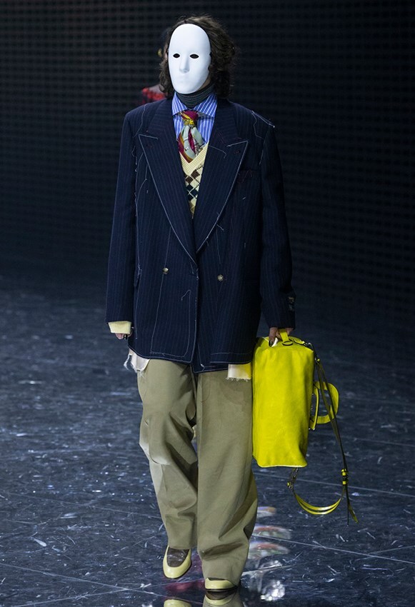 Gucci Autumn/Winter 2019 mask show AW19 FW19