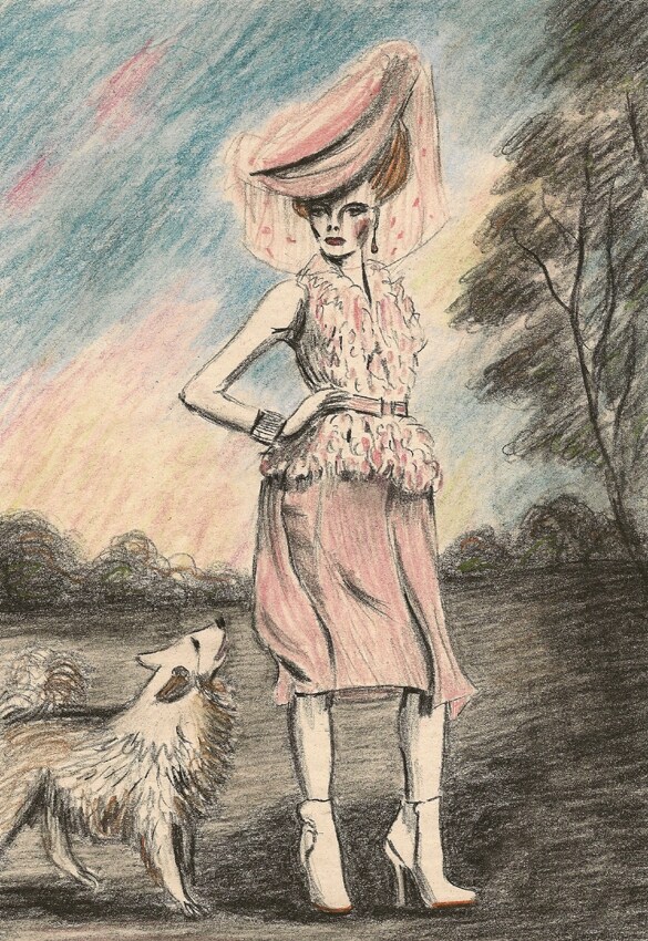 Dior Couture S/S10, Illustrations by Zoe Taylor