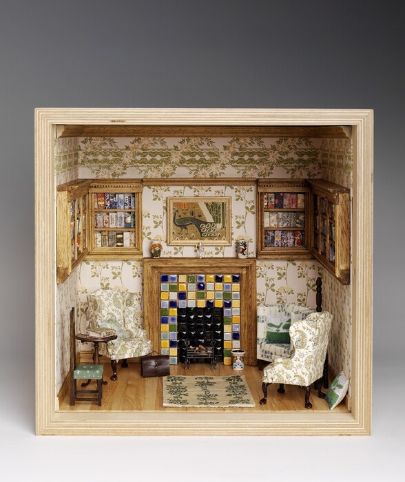 Library (A Recent Plan) by Liberty Art Fabrics Interiors