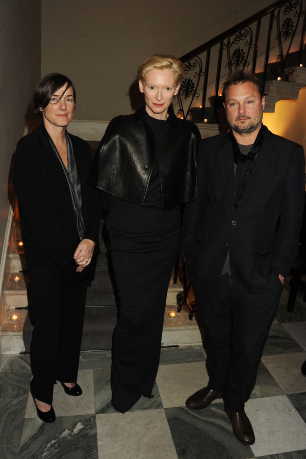 Sadie Coles, Tilda Swinton and Juergen Teller