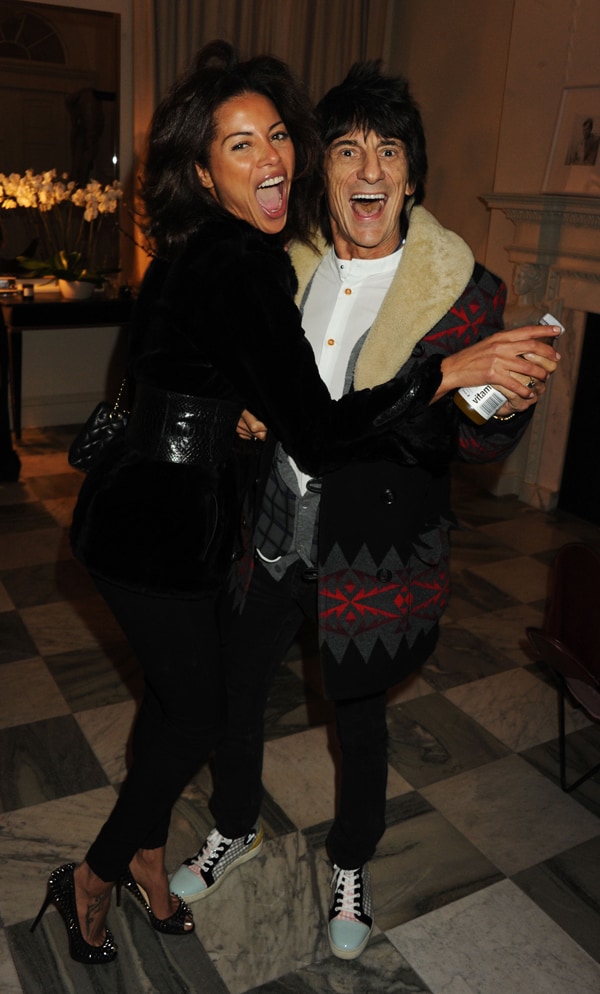 Ana Araujo and Ronnie Wood