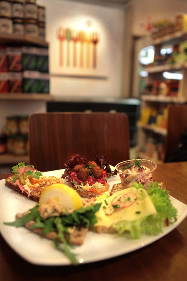 Open sandwiches at Scandinavian Kitchen