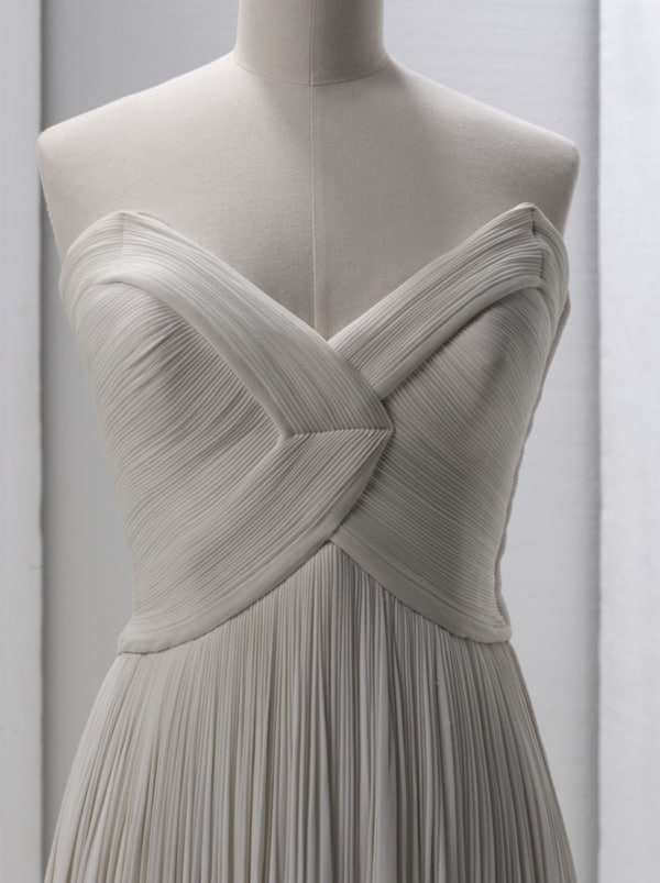 Gr&#232;s. Robe du soir bustier (d&#233;tail), spring 1964