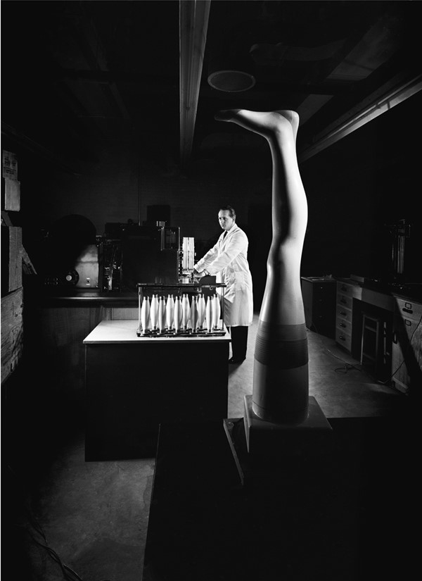 Nylon Stocking Testing Laboratory, Pontypool, Wales, 1957