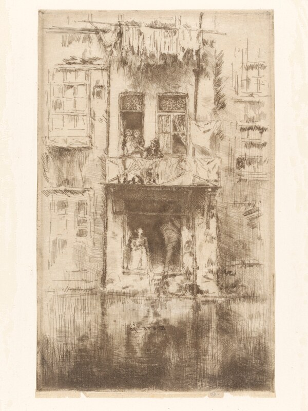 Balcony, etching on paper, James McNeill Whistler, Amsterdam