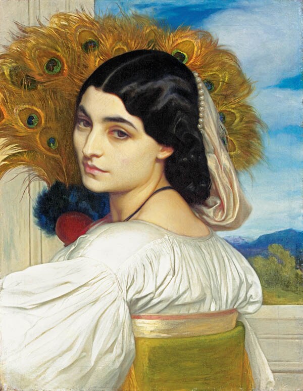 Pavonia, Frederic Lord Leighton, 1858-59