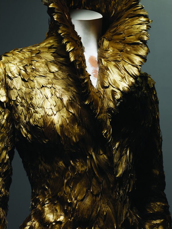 Alexander McQueen, Gold Duck Feather Ensemble, Autumn/Winter