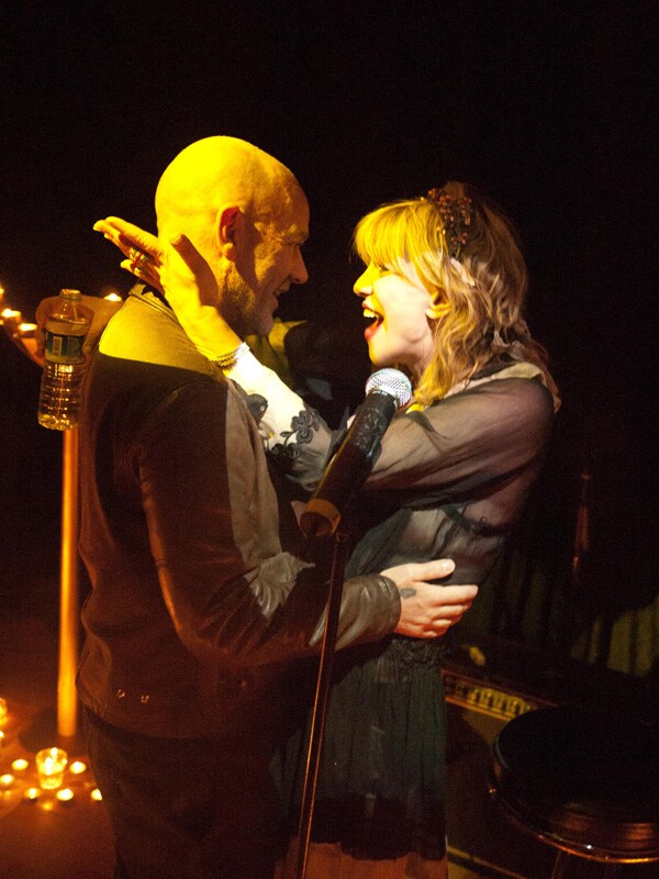 Michael Stipe and Courtney Love