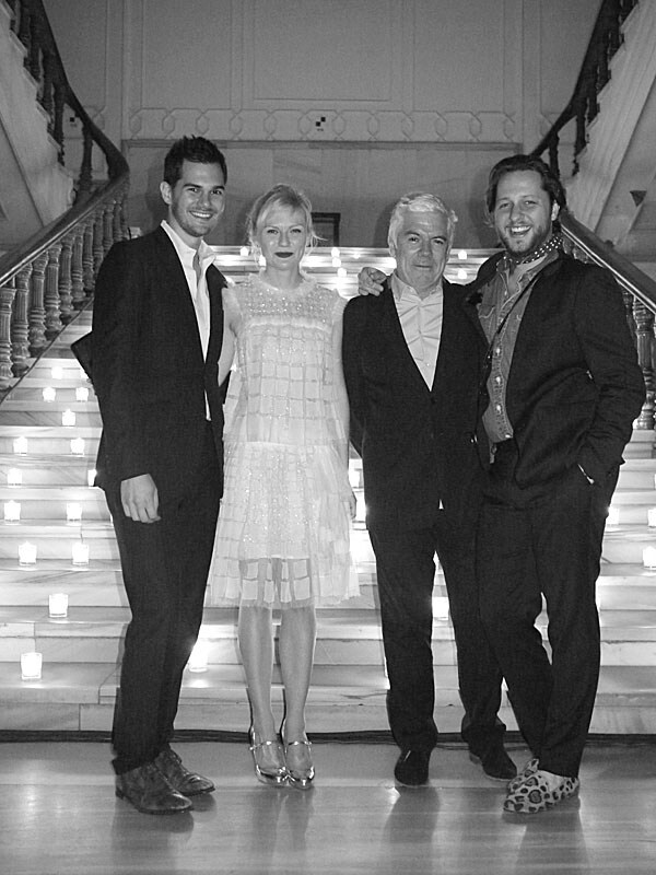 Lyle Maltz, Kirsten Dunst, Tim Blanks and Derek Blasberg