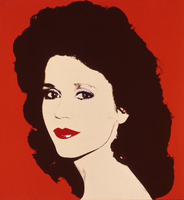 Jane Fonda, 1982, by Andy Warhol