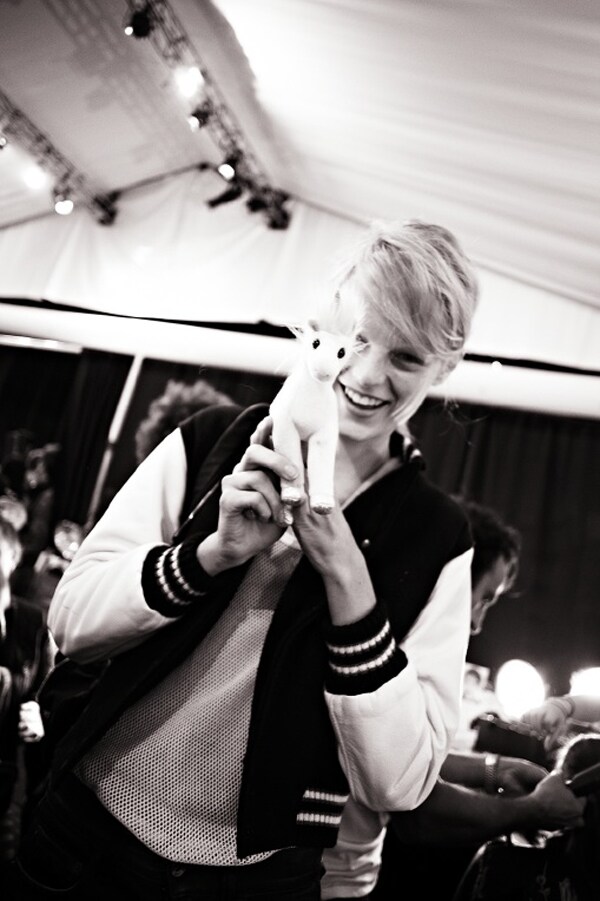 Backstage at Richard Chai Love, S/S12