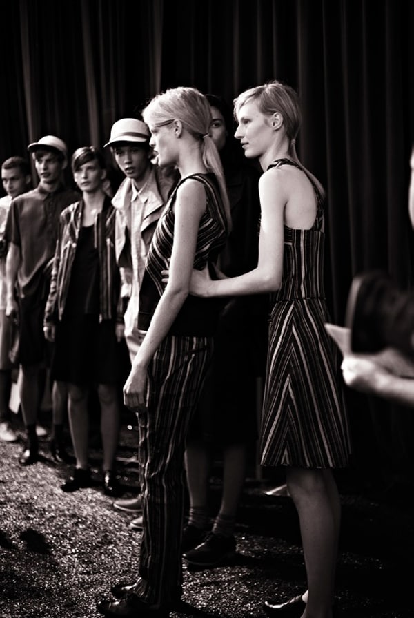 Backstage at Richard Chai Love, S/S12