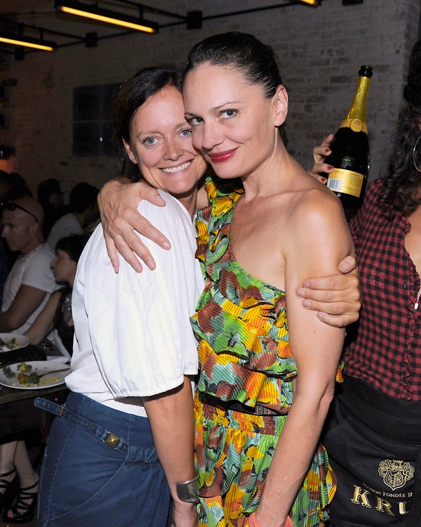 Emma Reeves and Yelena Yemchuk at the AnOther issue 21 launc