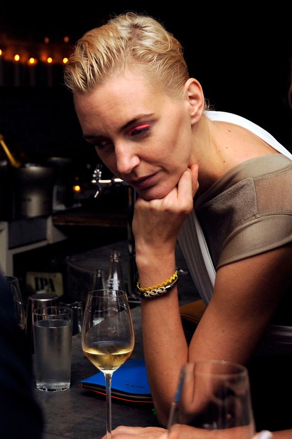 Hannelore Knuts at the AnOther issue 21 launch dinner &amp; part