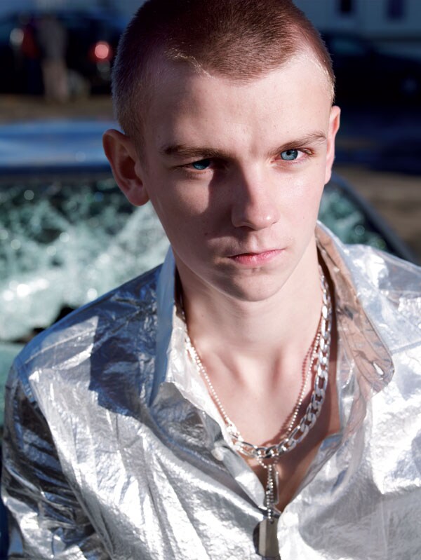 Silver shirt by Burberry Prorsum