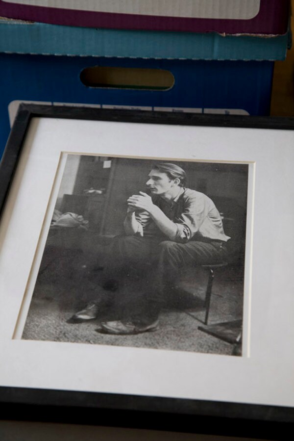 A framed portrait of Jack Smith shot by Jonas in the Sixties