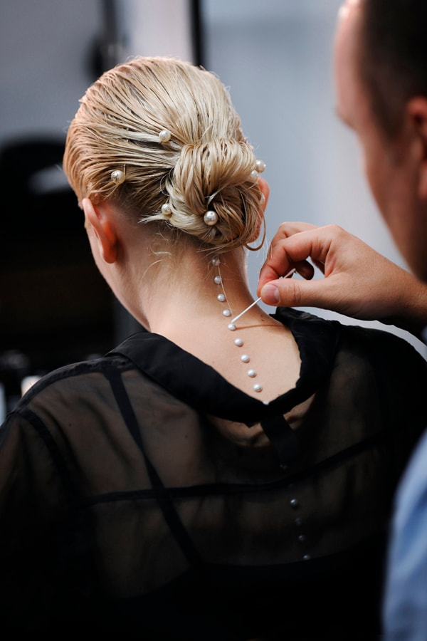 Backstage at Chanel S/S12