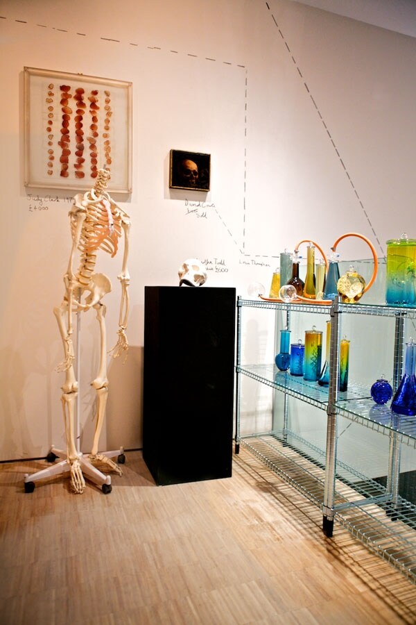 The Guts for Garters exhibition/ shop at the Cob Gallery, Ca