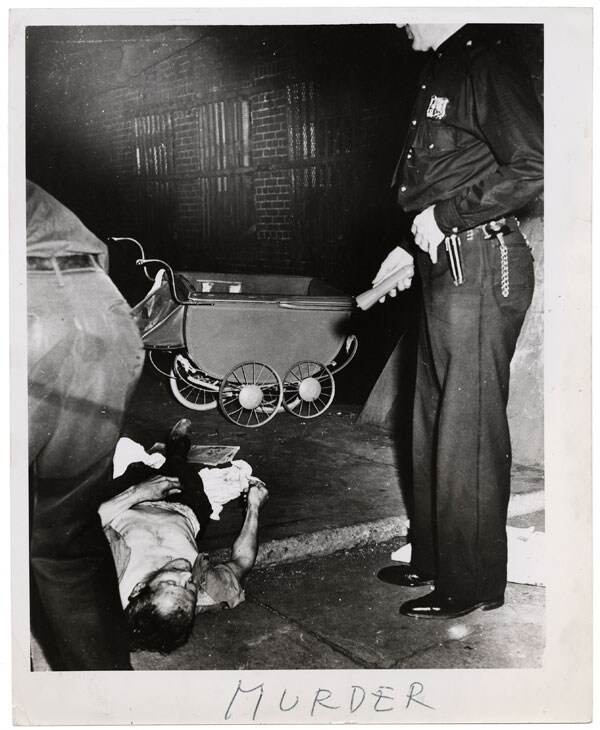Weegee, Murder, ca. 1940.