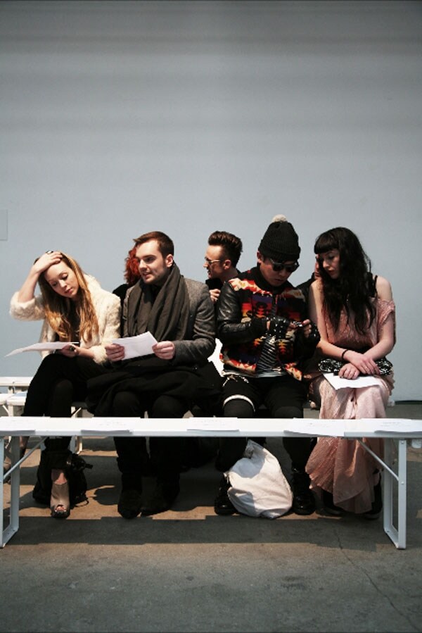 Audience at Gareth Pugh show, Photography by Alfredo Piola