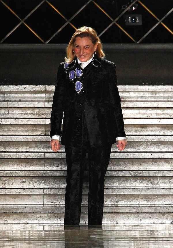 Miuccia Prada at Prada, A/W12