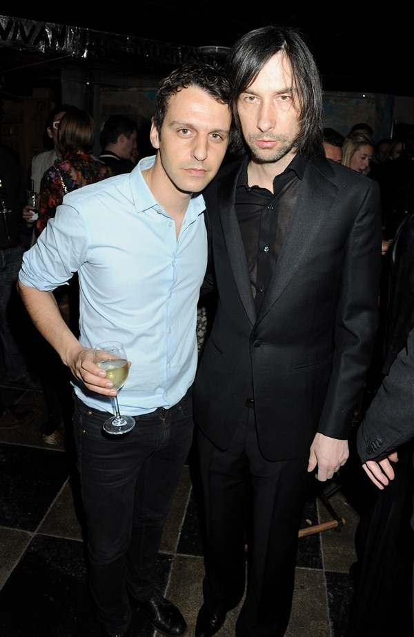 Marios Schwab and Bobby Gillespie