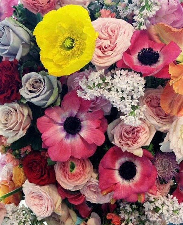 Jil Sander show florist Mark Colle, as chosen by Daisy Woodw