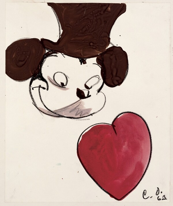 Study for Announcement for One-Man Show at Dwan Gallery – Mi