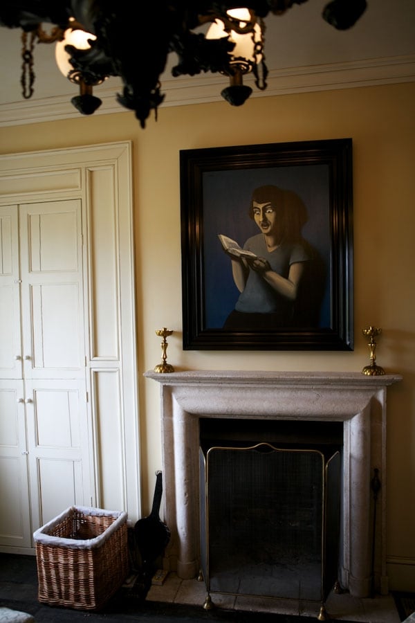 Rene Magritte painting in the reading room