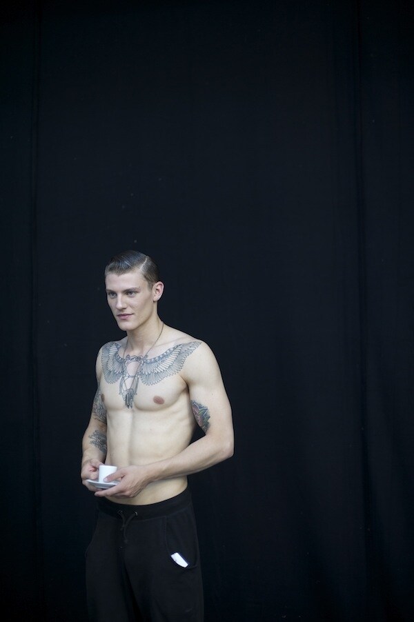 Backstage at Louis Vuitton S/S13