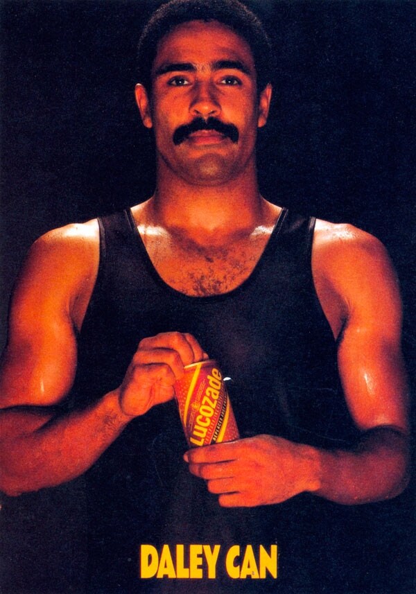 &#39;Daley Can&#39;, Lucozade poster with Daley Thompson