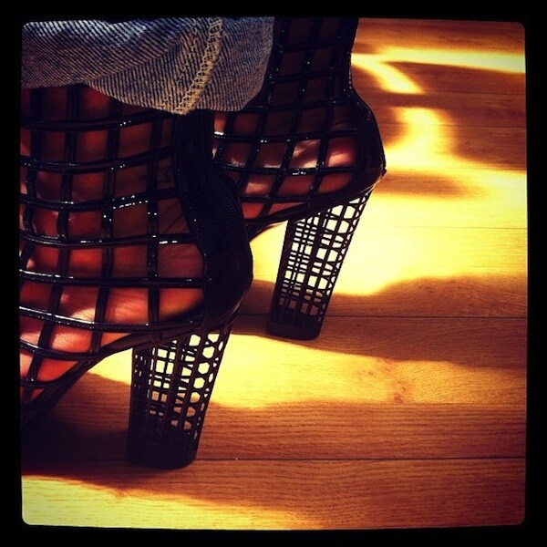 Deputy fashion editor Nell Kalonji in YSL cage boots