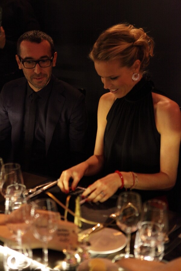 Eva Herzigova and Artistic Director of Berluti Alessandro Sa
