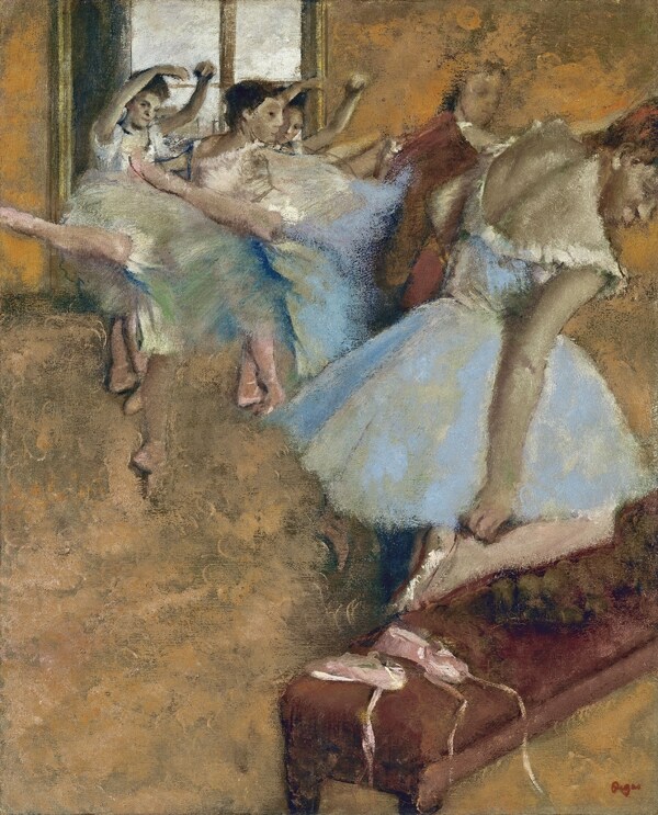 Edgar Degas, Ballet class, 1880–1900