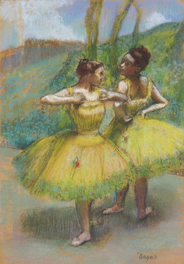 Edgar Degas, Dancers in Yellow Tutus, c. 1896