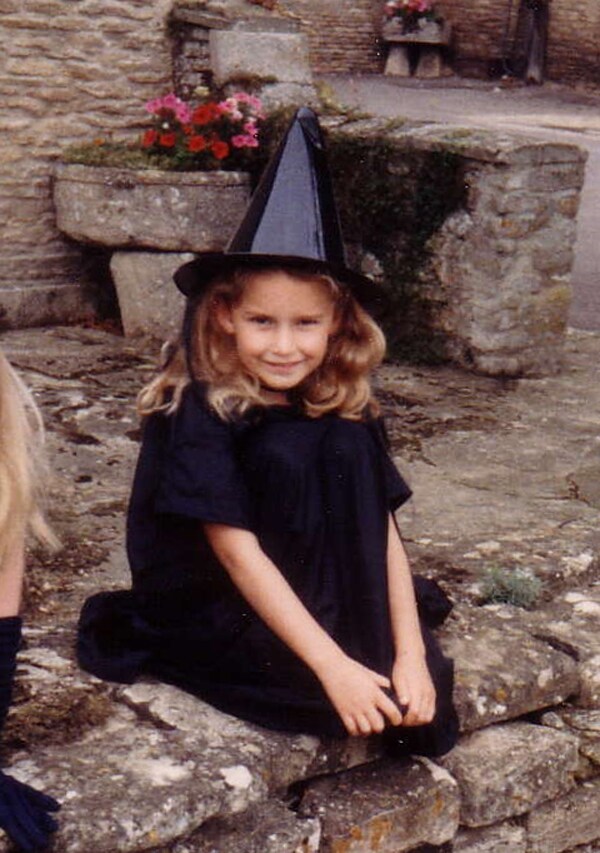 Photographic editor Zoe Maughan as a witch