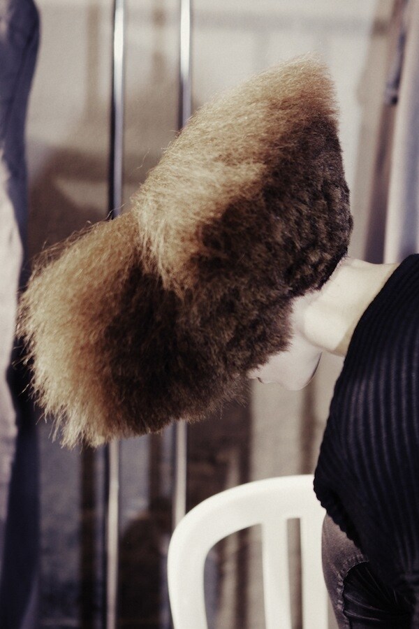 Backstage at Rick Owens S/S13