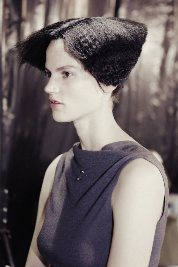 Backstage at Rick Owens S/S13