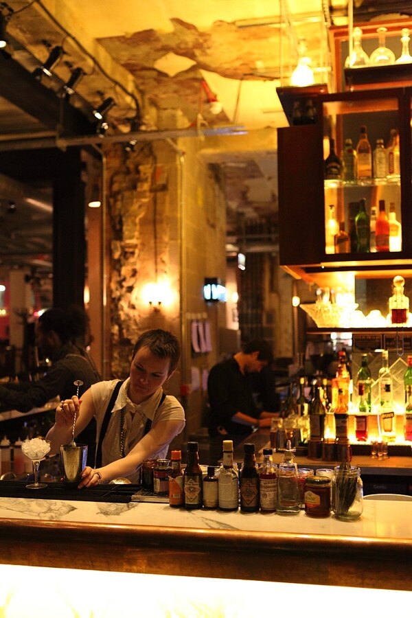 The bar at Dishoom