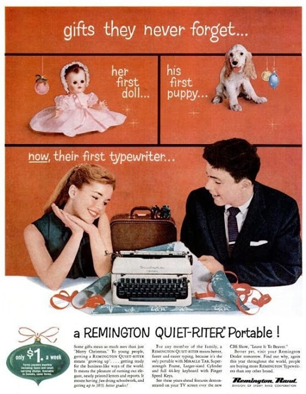 Remington Quiet-Riter advert
