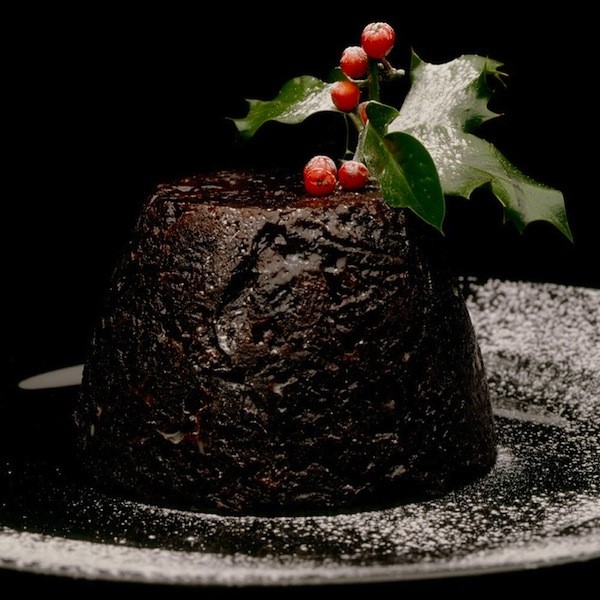 Eating Christmas Pudding in the UK